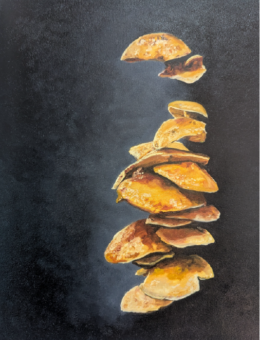 painting oil mushroom
